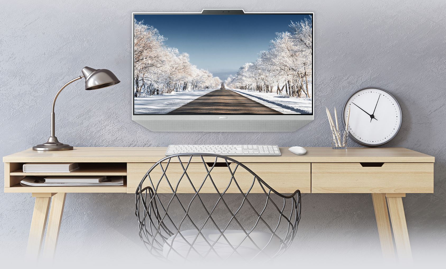 All In One PC ASUS ZEN AiO A5401 bílý white