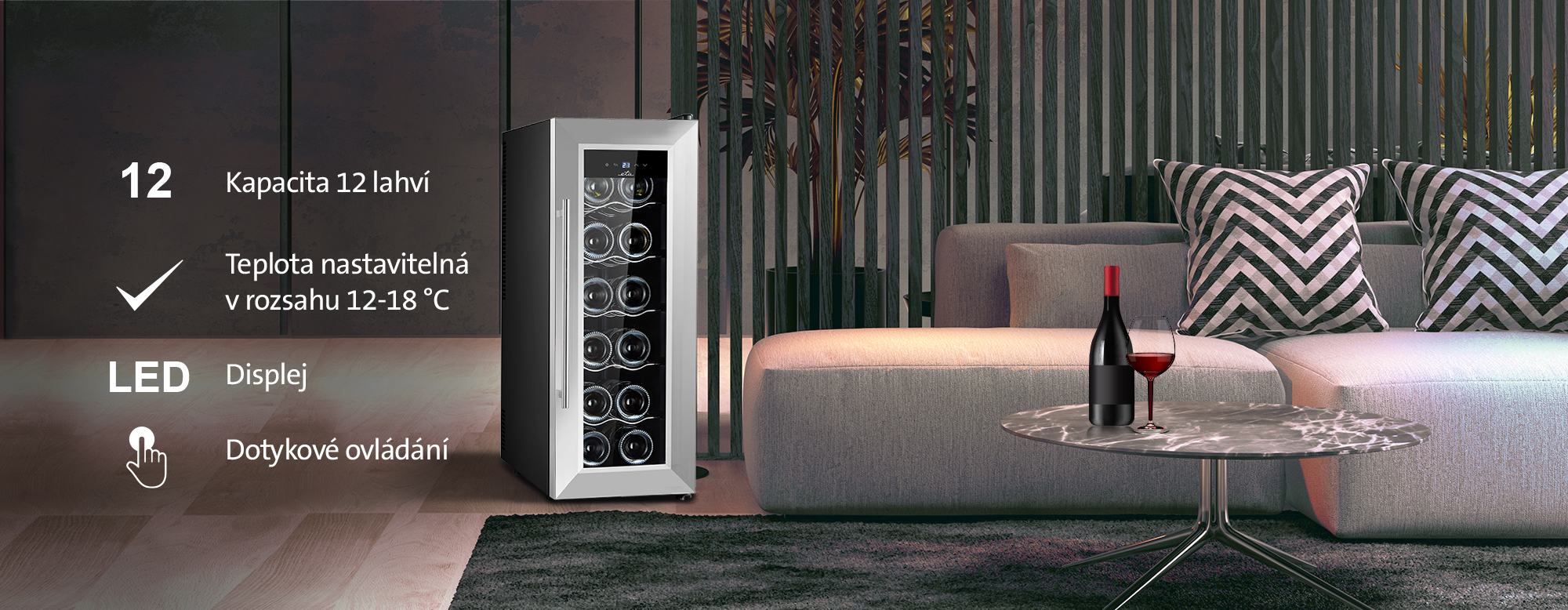 Vinotéka ETA 9782 černý black