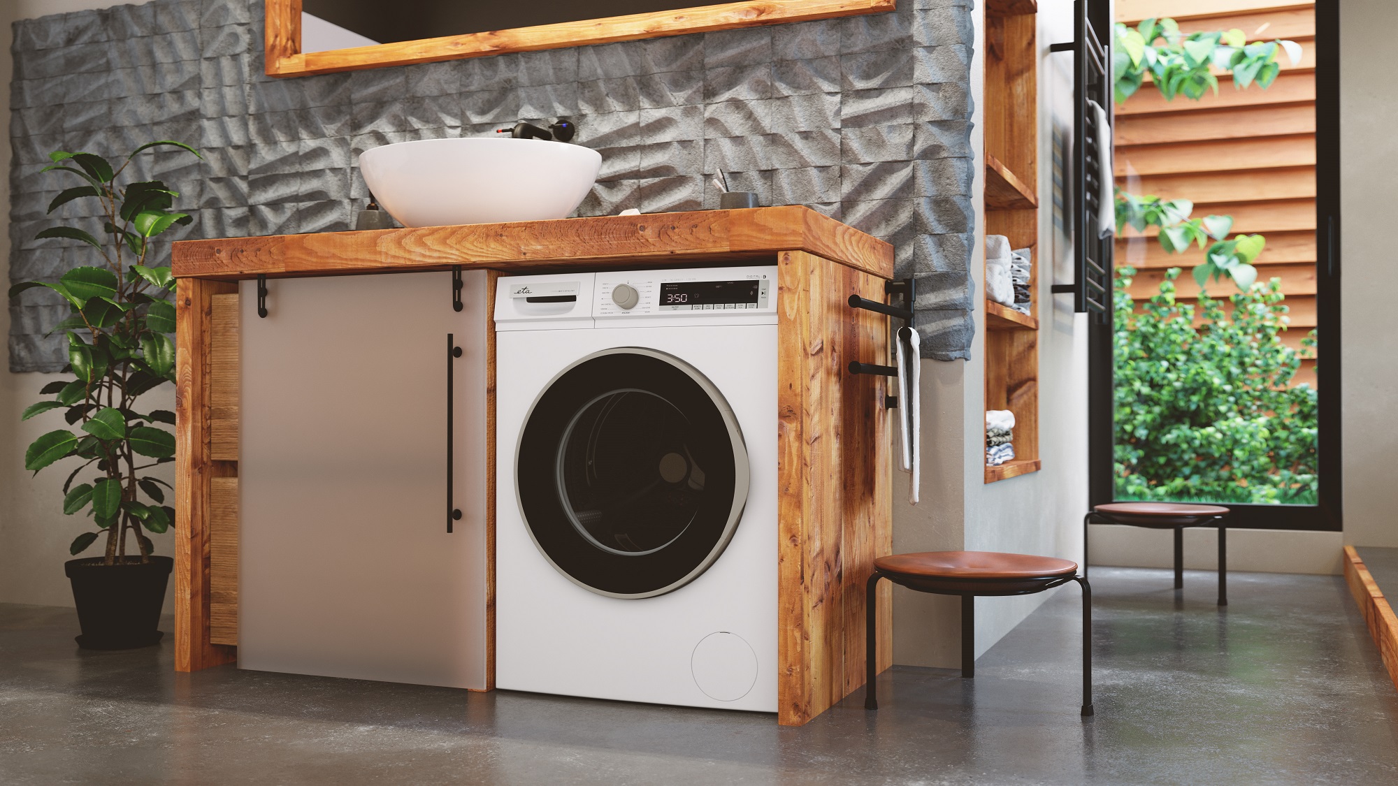 Pračka s předním plněním ETA 3553 bílý white