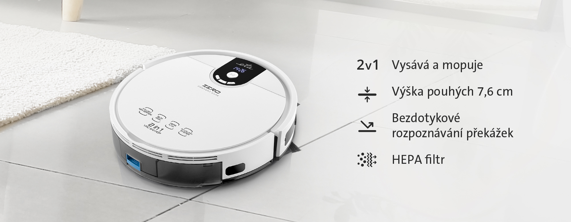 Robotický vysavač ETA Zero 2227