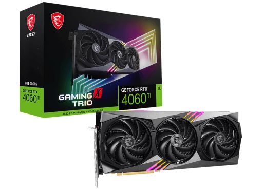 Grafická karta MSI GeForce RTX 4060 Ti GAMING X TRIO