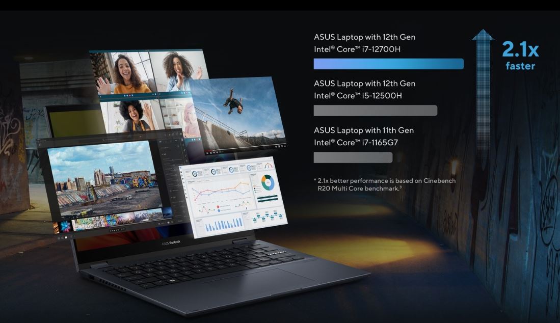 Notebook ASUS Vivobook S 14 Flip modrý