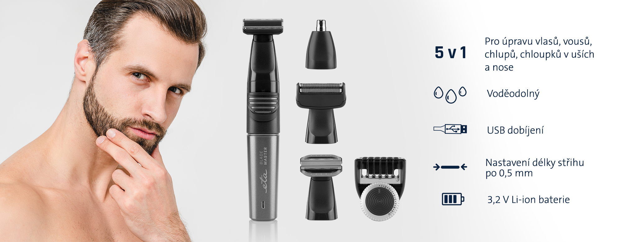 Multifunkční zastřihávač ETA BladeMaster 0341