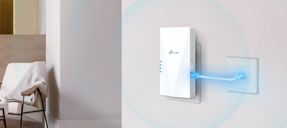 WiFi opakovač signálu TPLINK RE500X bílý white