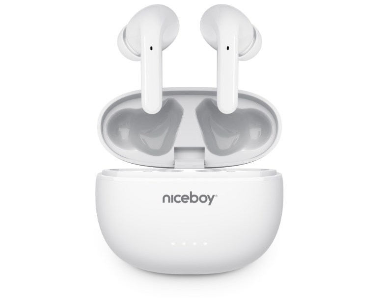 Bezdrátová sluchátka NICEBOY HIVE Pins 3 ANC bílé white