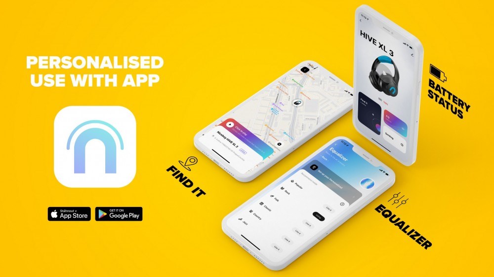 Bezdrátová sluchátka NICEBOY HIVE XL 3 černomodré