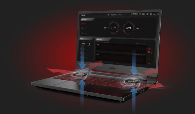 Herní notebook ACER NITRO 5 AN5175554GF černý black