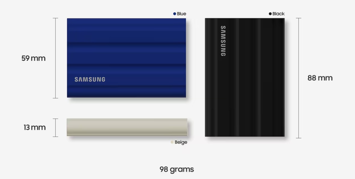 Externí SSD disk SAMSUNG T7 Shield 4TB černý