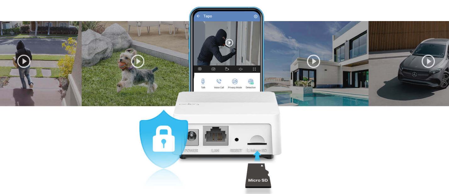 Centrální jednotka TPLINK Tapo H200 Smart IoT Hub se zvonkem bílá white