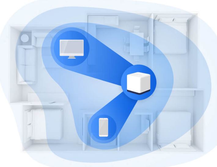 Domácí mesh systém MERCUSYS Halo H50G3pack bílá white