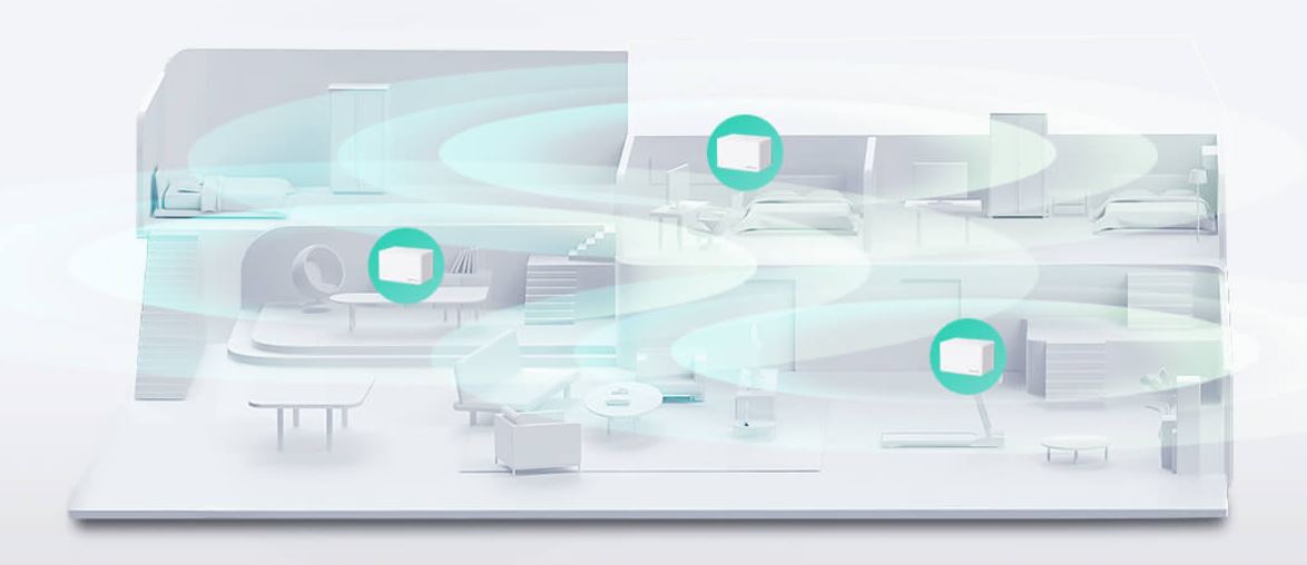 Domácí mesh systém MERCUSYS Halo H90X2pack bílá white