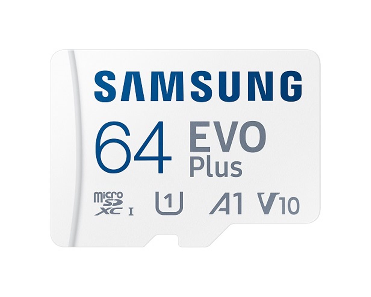 Paměťová karta SAMSUNG microSDXC 64GB EVO Plus + SD adaptér