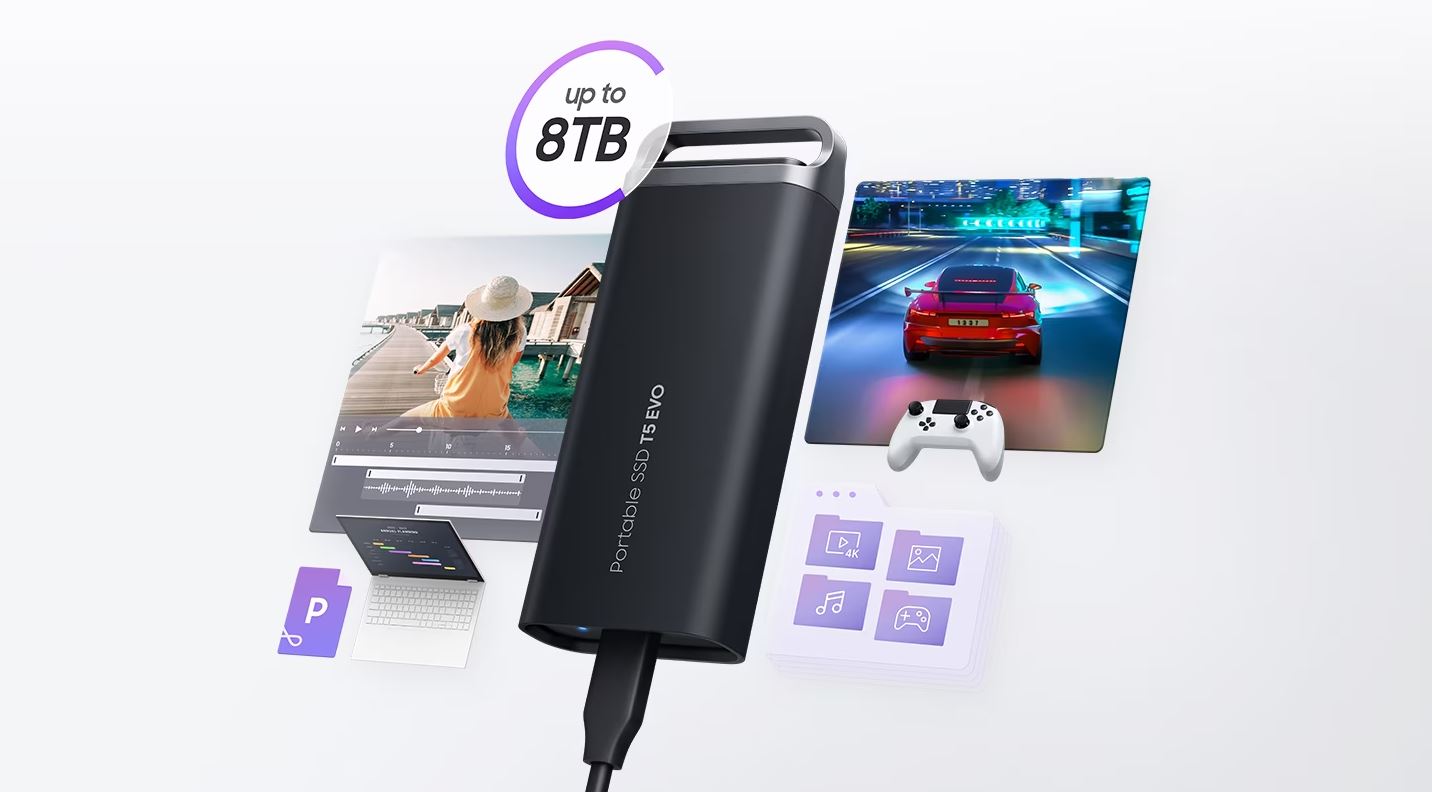 Externí SSD disk SAMSUNG T5 EVO 2TB černý