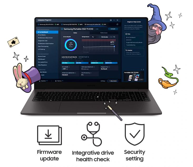 Externí SSD disk SAMSUNG T5 EVO 2TB černý