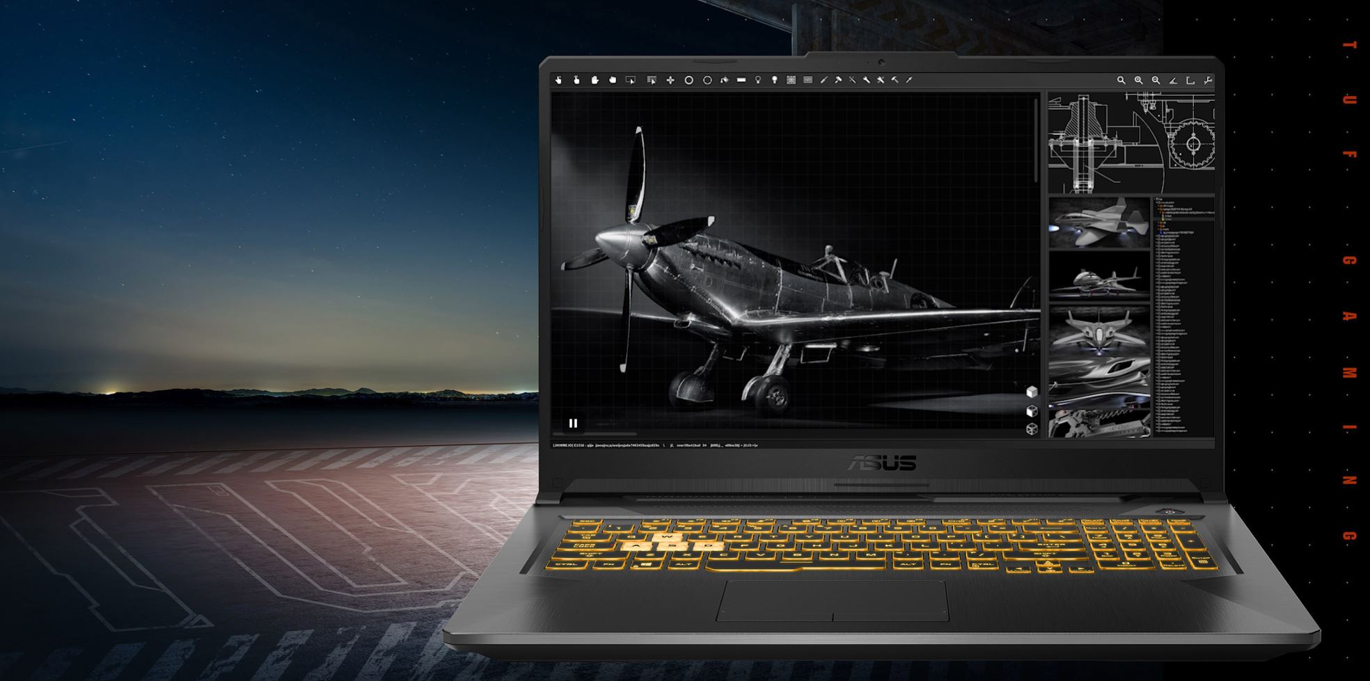 Herní notebook ASUS TUF Gaming A17 FA706NFHX006W černý black