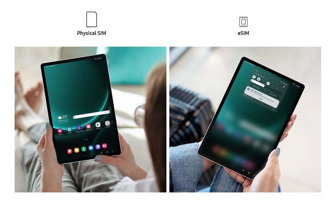 Tablet SAMSUNG Galaxy Tab S9 FE+ SMX610 stříbný silver