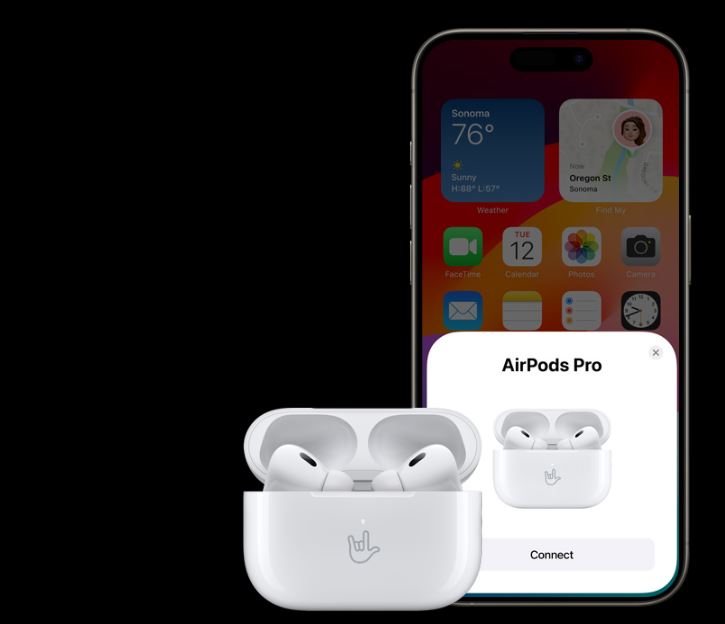 Bezdrátová sluchátka APPLE AirPods Pro 2 generace s MagSafe pouzdrem USBC