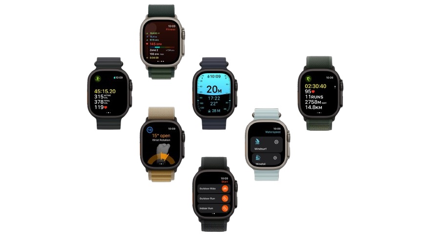 Chytré hodinky APPLE Watch Ultra 2 GPS + Cellular 49mm Černý titan s černým titanovým milánským tahe