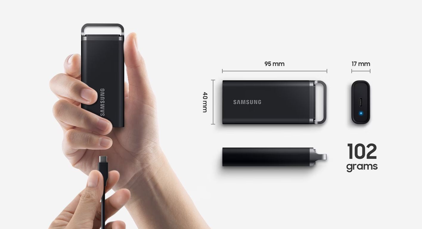 Externí SSD disk SAMSUNG T5 EVO 4TB černý