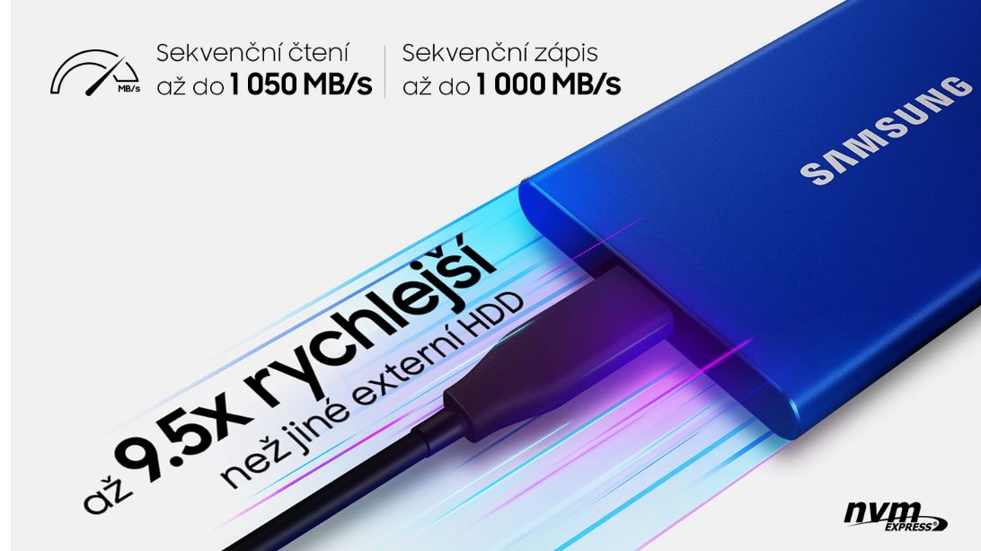 Externí SSD disk SAMSUNG T7 4TB šedý