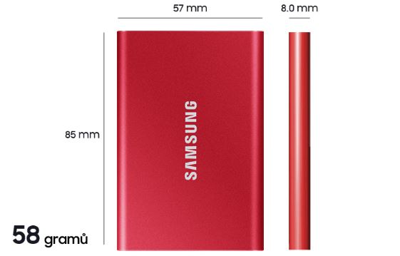 Externí SSD disk SAMSUNG T7 4TB šedý