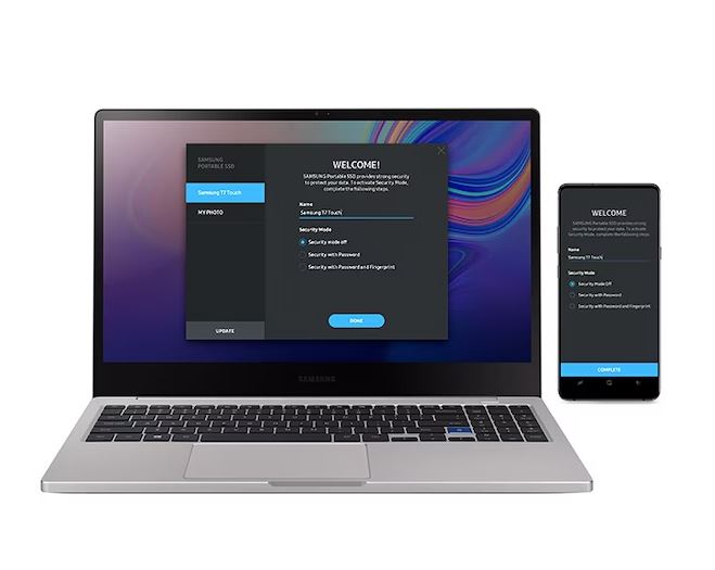 Externí SSD disk SAMSUNG T7 4TB šedý