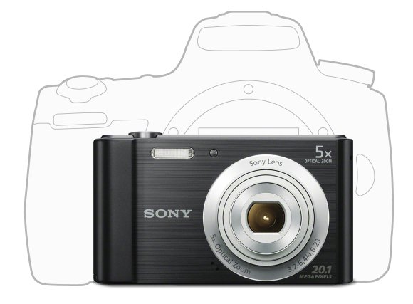 Digitální fotoaparát SONY CyberShot DSCW800 stříbrný silver