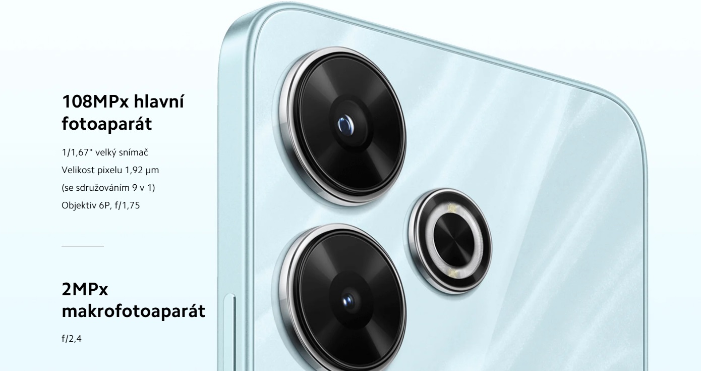 Mobilní telefon XIAOMI Redmi 13 6GB128GB růžový pink