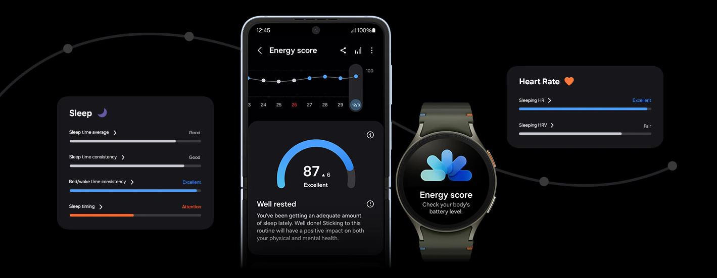 Chytré hodinky SAMSUNG Galaxy Watch 7 44mm SilverSport BandSilver