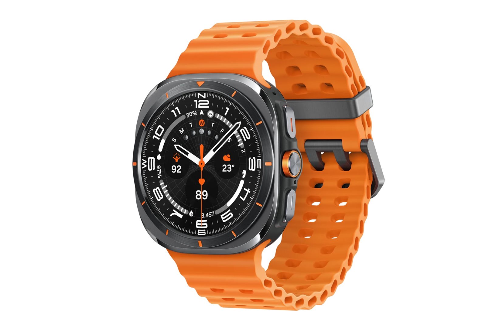 Chytré hodinky SAMSUNG Galaxy Watch Ultra 47mm Titanium GraySport BandOrange