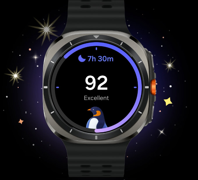 Chytré hodinky SAMSUNG Galaxy Watch Ultra 47mm Titanium GraySport BandOrange