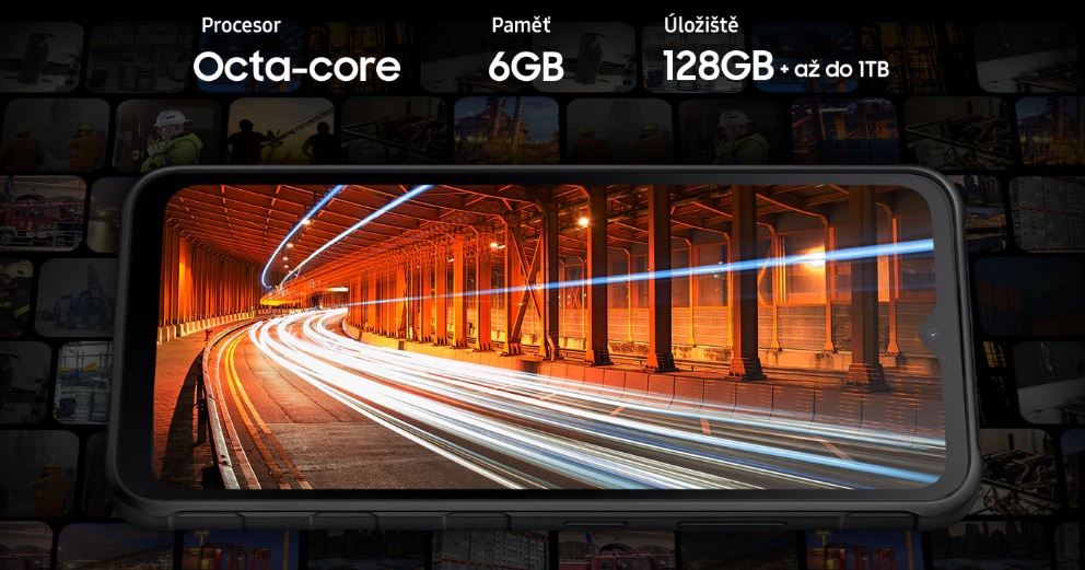 Mobilní telefon SAMSUNG Galaxy Xcover 7 6GB128GB 5G černý