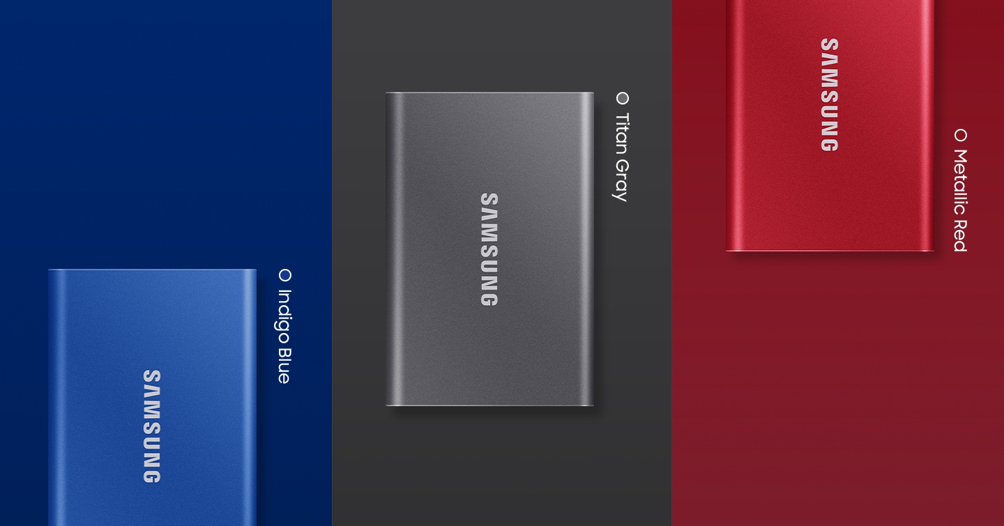 Externí SSD disk SAMSUNG T7 1TB modrý