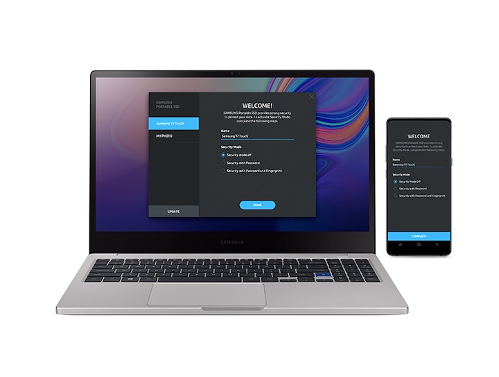 Externí SSD disk SAMSUNG T7 1TB modrý