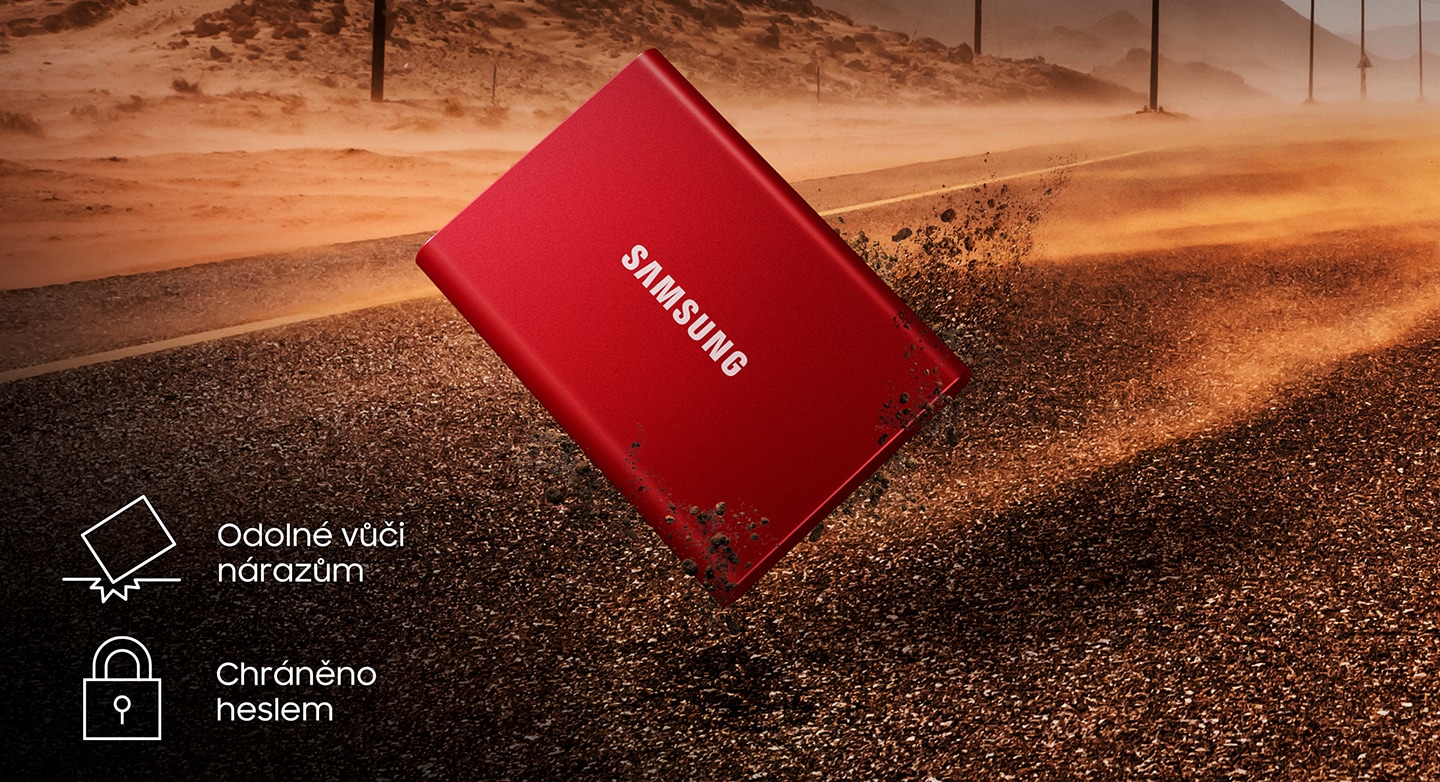 Externí SSD disk SAMSUNG T7 2TB šedý