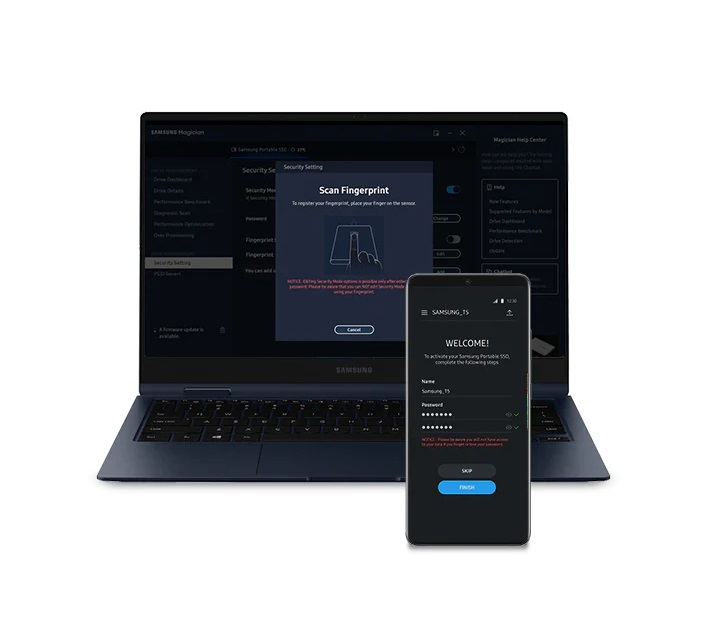 Externí SSD disk SAMSUNG T7 Shield 1TB béžový