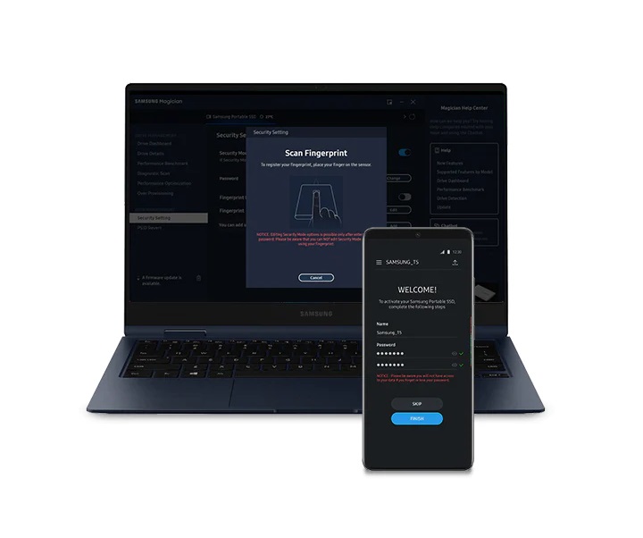 Externí SSD disk SAMSUNG T7 Shield 1TB černý