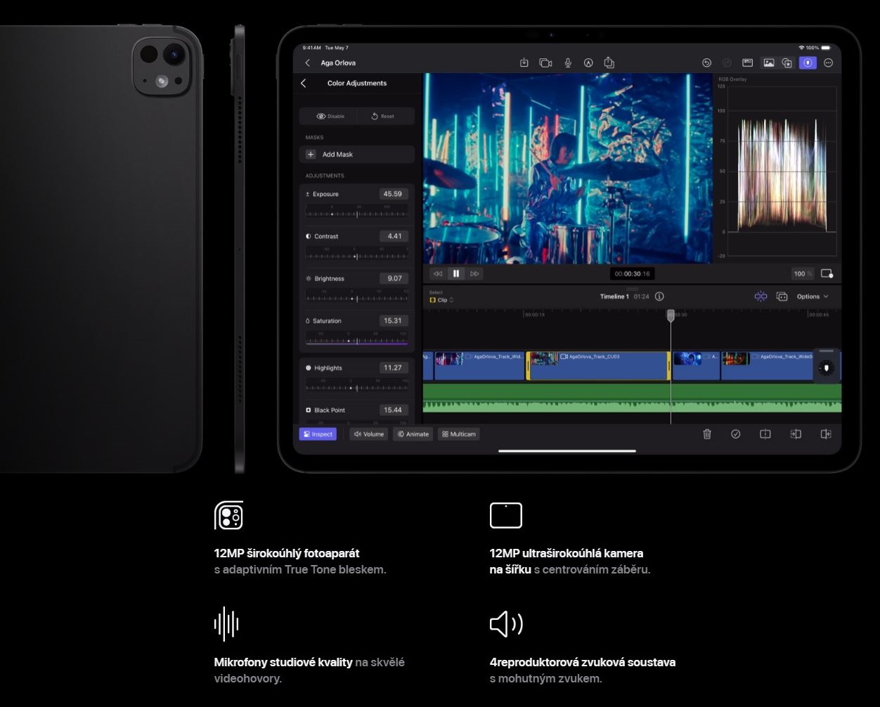 Tablet APPLE iPad Pro 13 WiFi + Cellular 256GB  Silver 2024
