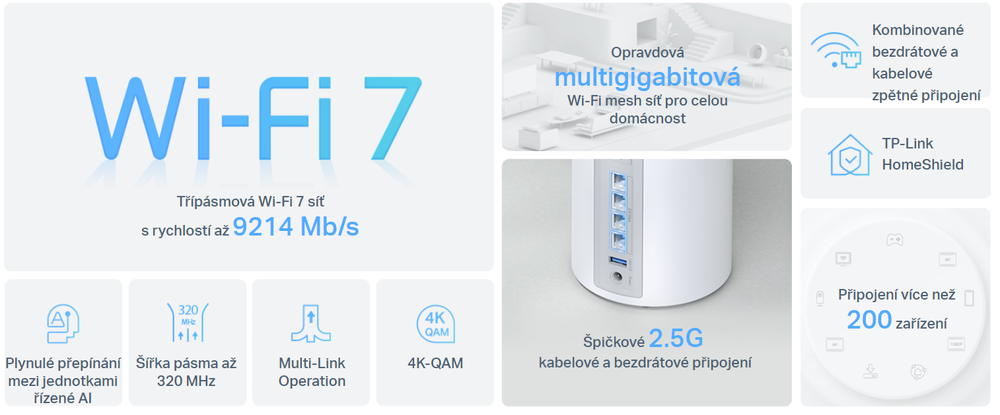 WiFi router TPLINK Wifi7 Deco BE652pack