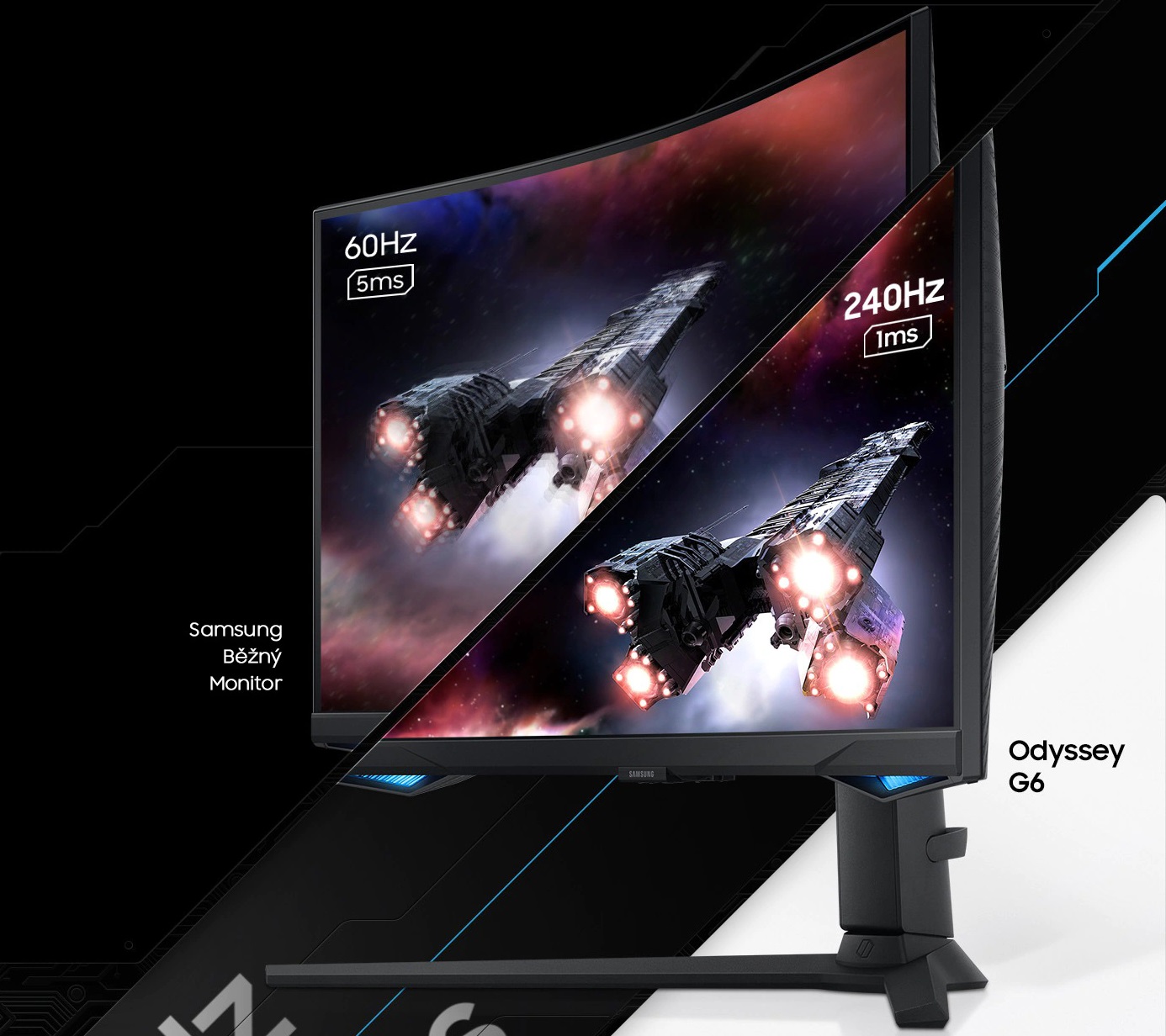 Prohnutý 27 LED monitor SAMSUNG Odyssey G6 S27BG650EU