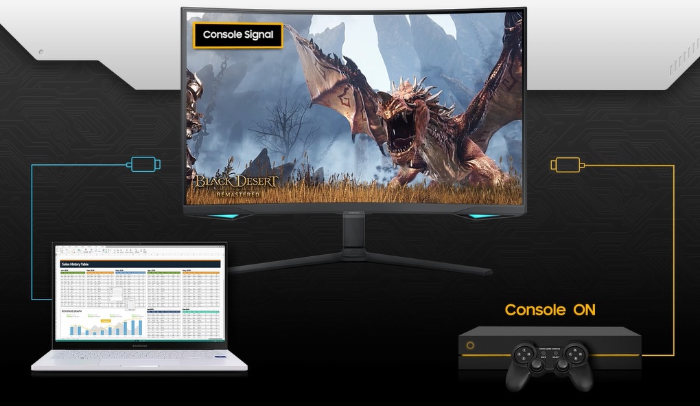Prohnutý 32 LED monitor SAMSUNG Odyssey G7 Neo S32BG750NP