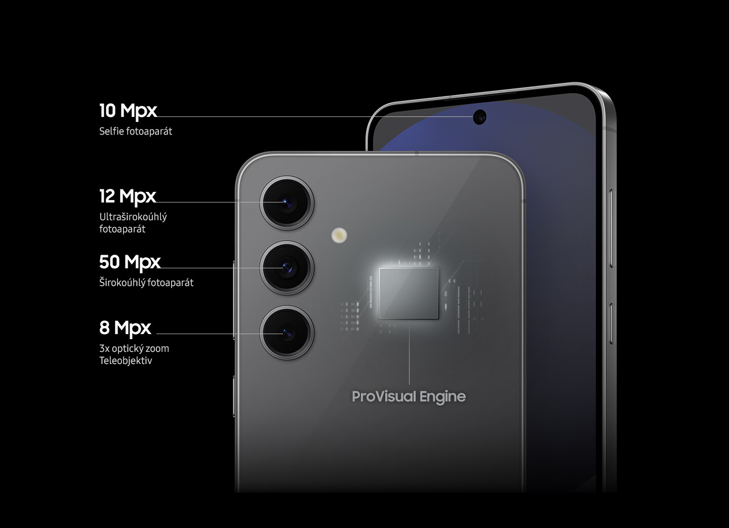 Mobilní telefon SAMSUNG Galaxy S24 FE 5G 8GB256GB Black