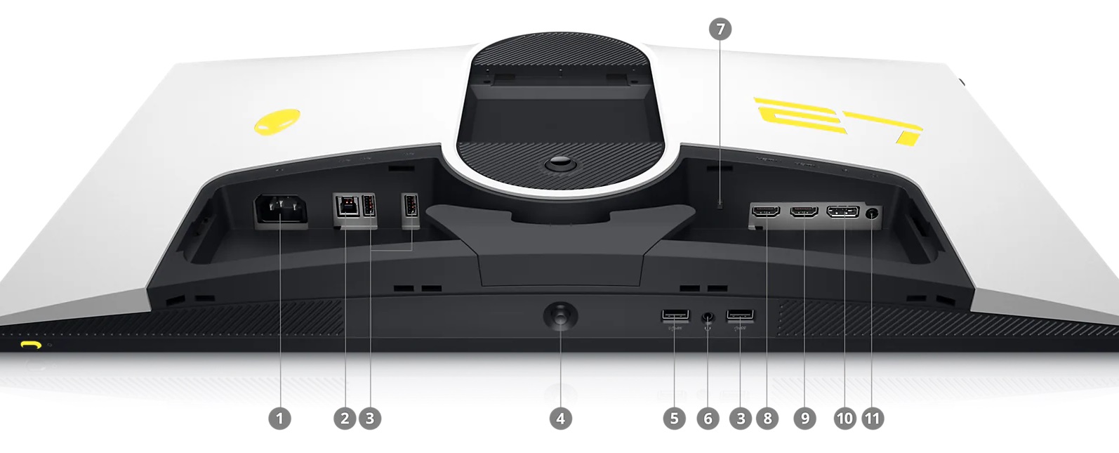 27 LED monitor DELL Alienware AW2723DF 27 bílý white