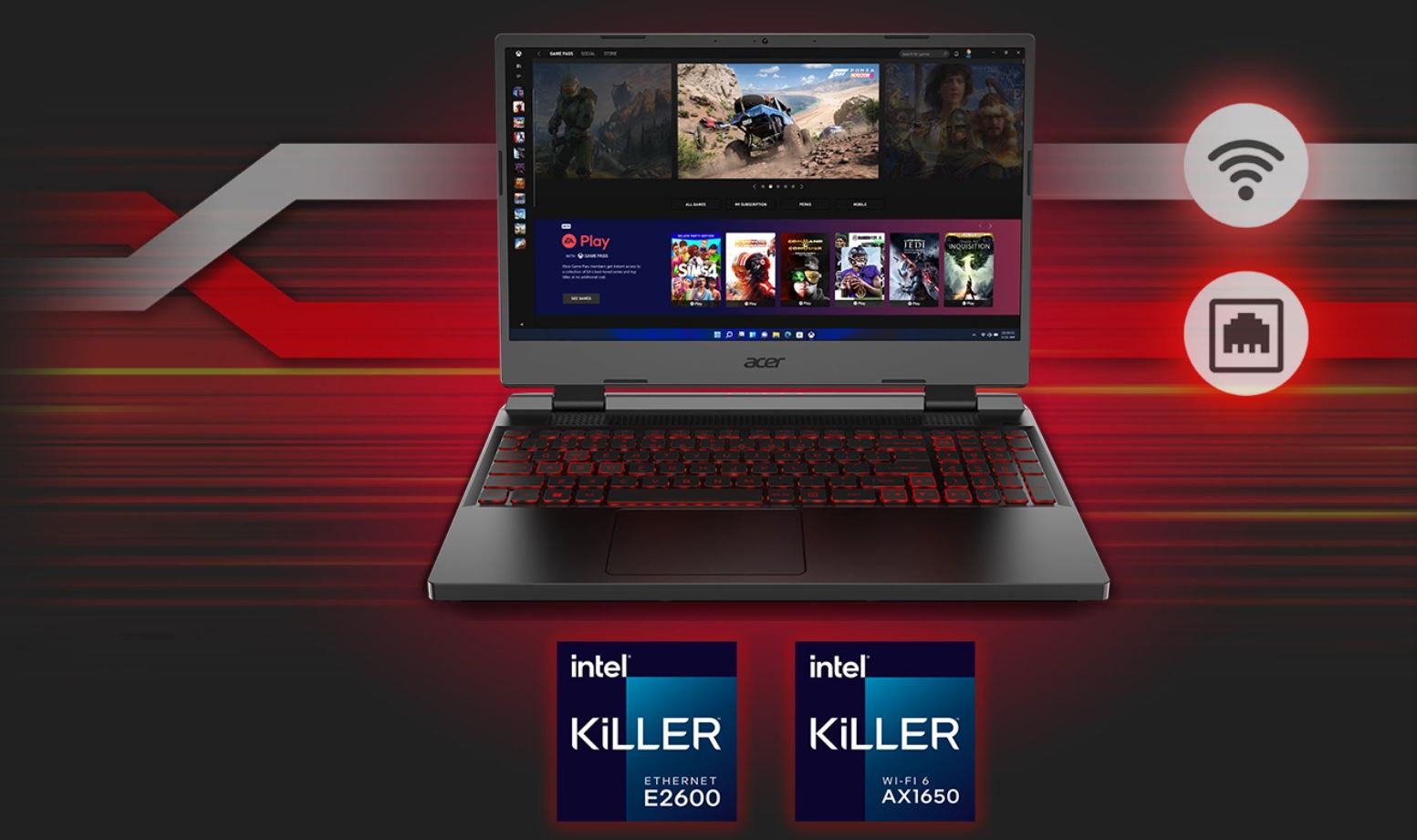 Herní notebook ACER Nitro 5 AN51558977W černý black