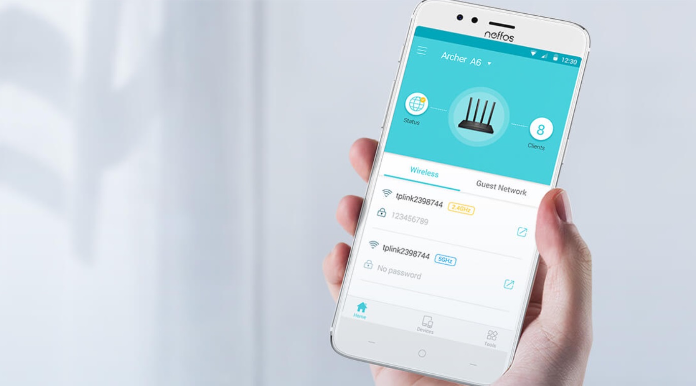 Wifi router TPLINK Archer A6 AC1200 WiFi DualBand