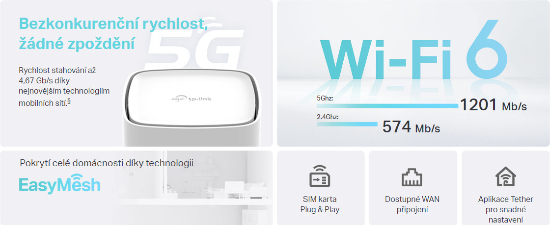 Wifi router TPLINK Archer NX200 AX1800 5G