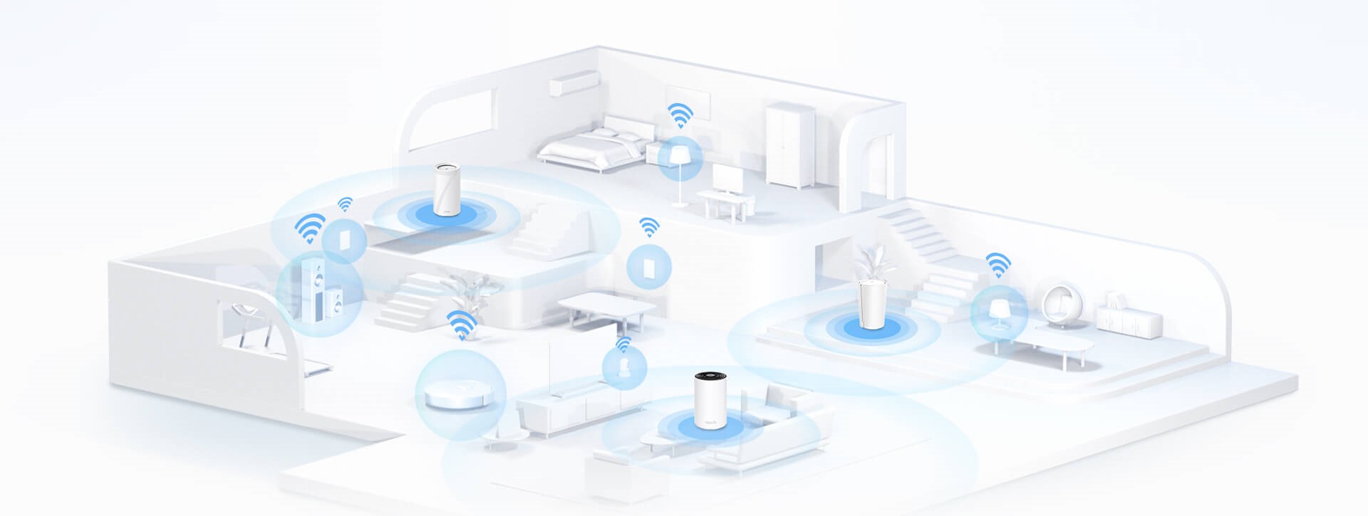 Mesh router TPLINK BE19000 Home Mesh WiFi 7 bílý white