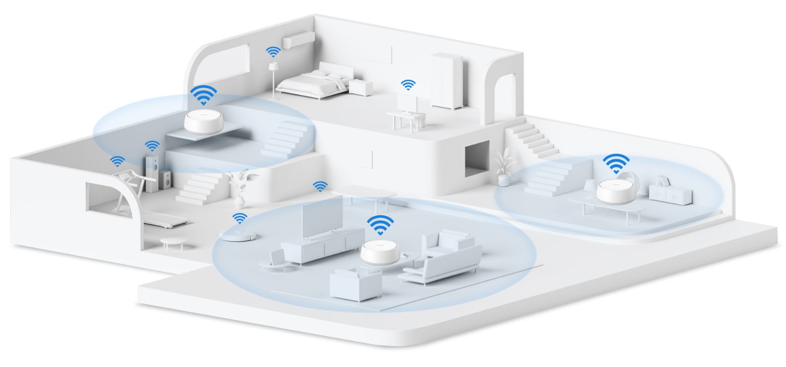 Mesh router TPLINK Deco BE252pack bílý white