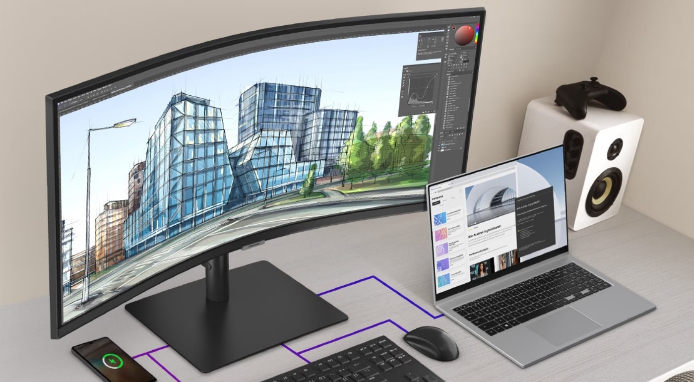 Prohnutý LED monitor SAMSUNG ViewFinity S6 S34C652UAU