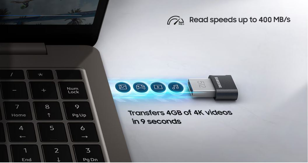 Přenosný flash disk SAMSUNG USB 31 Flash Disk FIT Plus 128GB